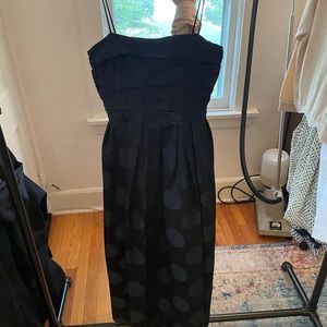 Vintage Black Polka Dot Gown